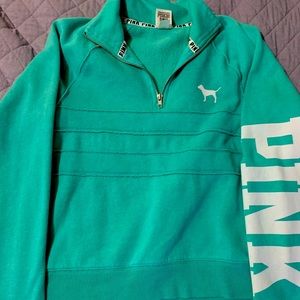 Pink: Pullover half zip up!